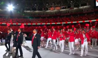 东京奥运会开幕式片段